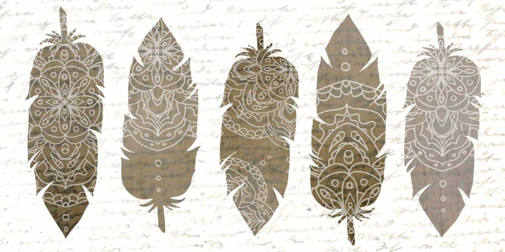 Feathered Panel B art print by Kimberly Allen for $57.95 CAD