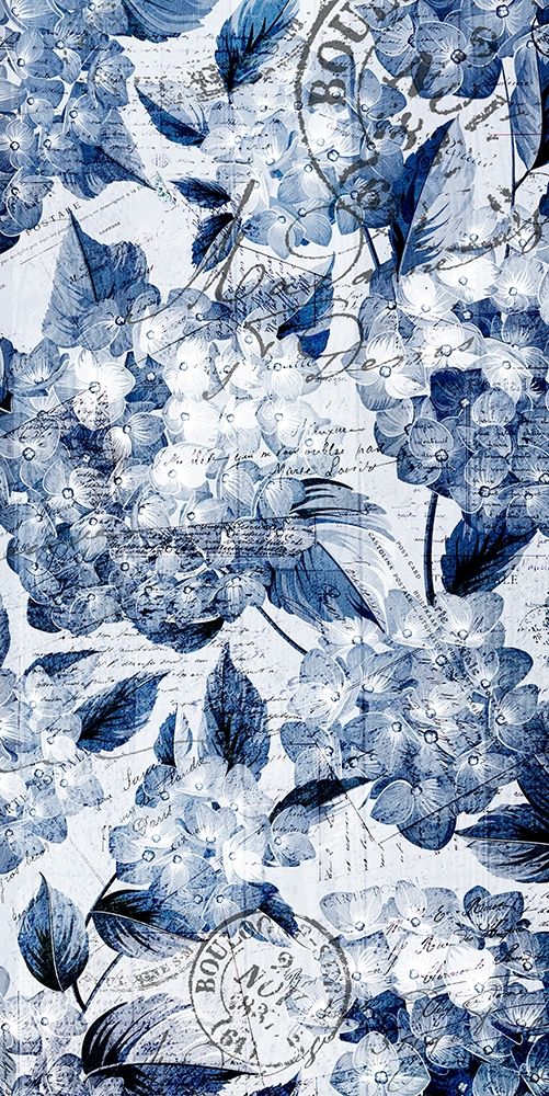 Indigo Hydrangea B art print by Kimberly Allen for $57.95 CAD
