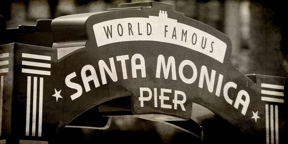Santa Monica Pier art print by Kimberly Allen for $57.95 CAD