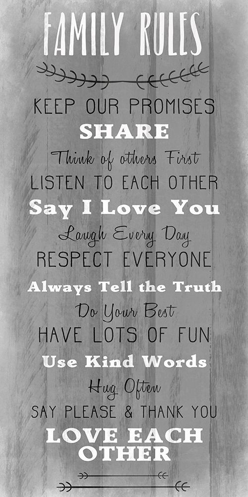Family Rules v5 art print by Kimberly Allen for $57.95 CAD