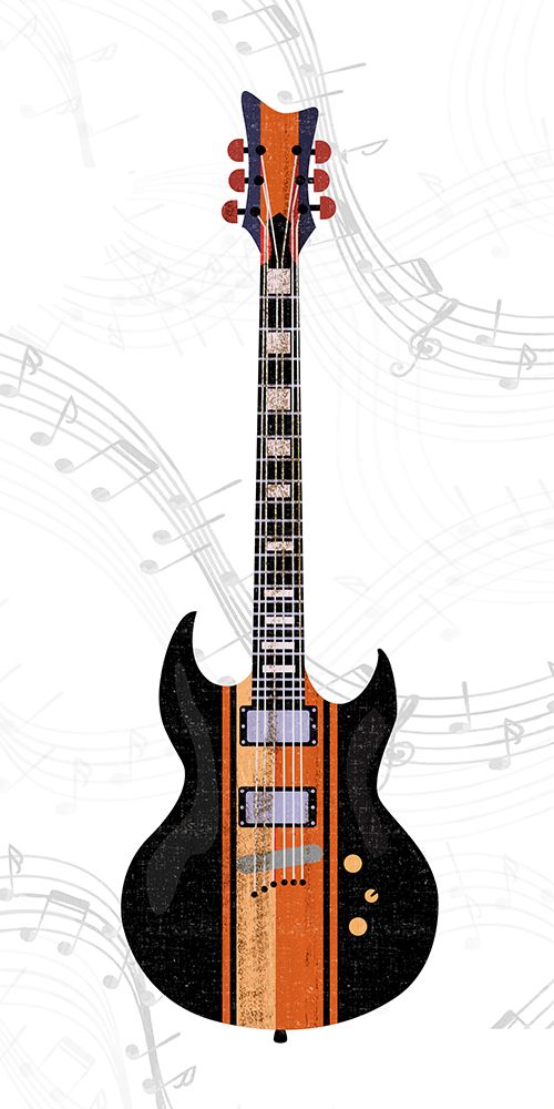 Guitar Panel 2 art print by Kimberly Allen for $57.95 CAD