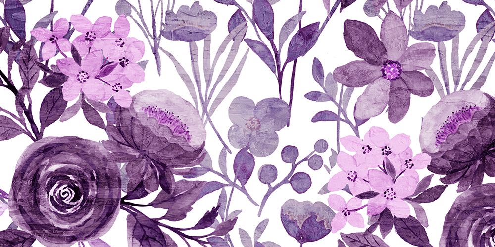Floral Purple Panel art print by Kimberly Allen for $57.95 CAD