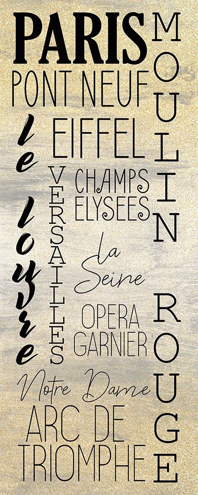 Paris A art print by Kimberly Allen for $57.95 CAD