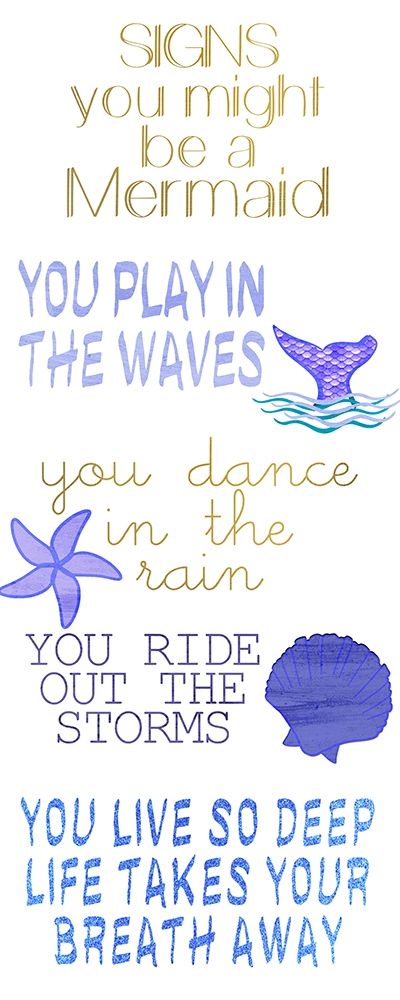 Mermaid Signs v2 art print by Kimberly Allen for $57.95 CAD