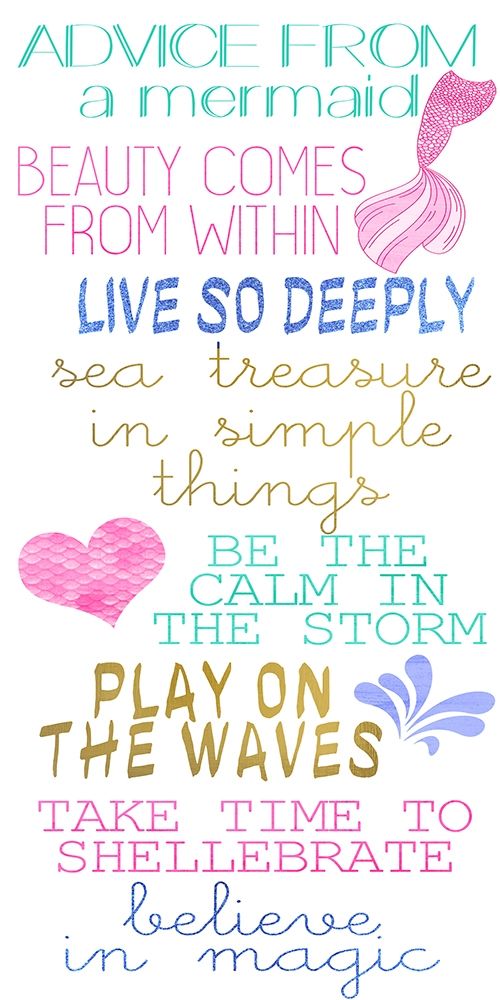 Advice from a Mermaid art print by Kimberly Allen for $57.95 CAD