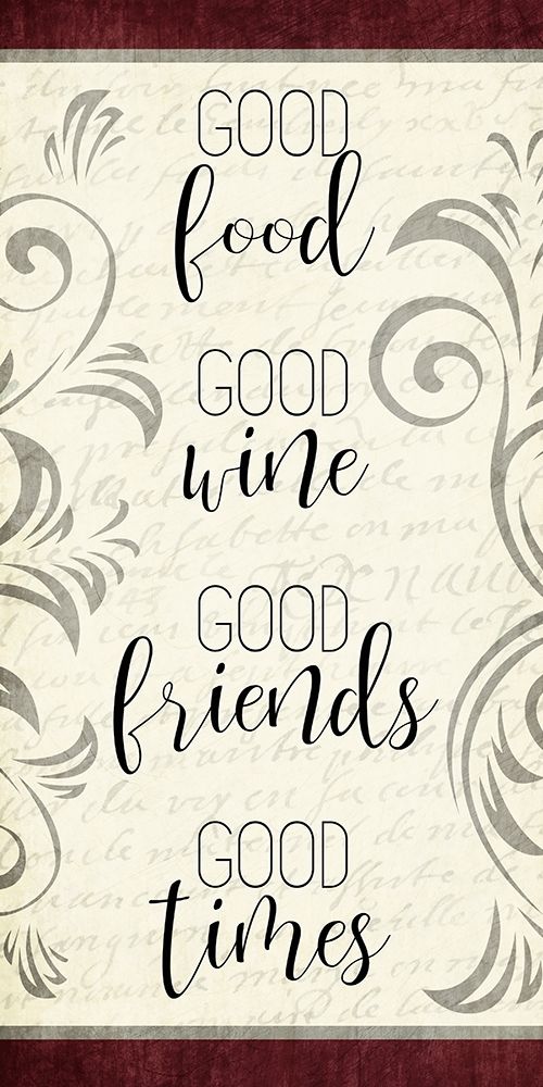 Good Wine 1 art print by Kimberly Allen for $57.95 CAD