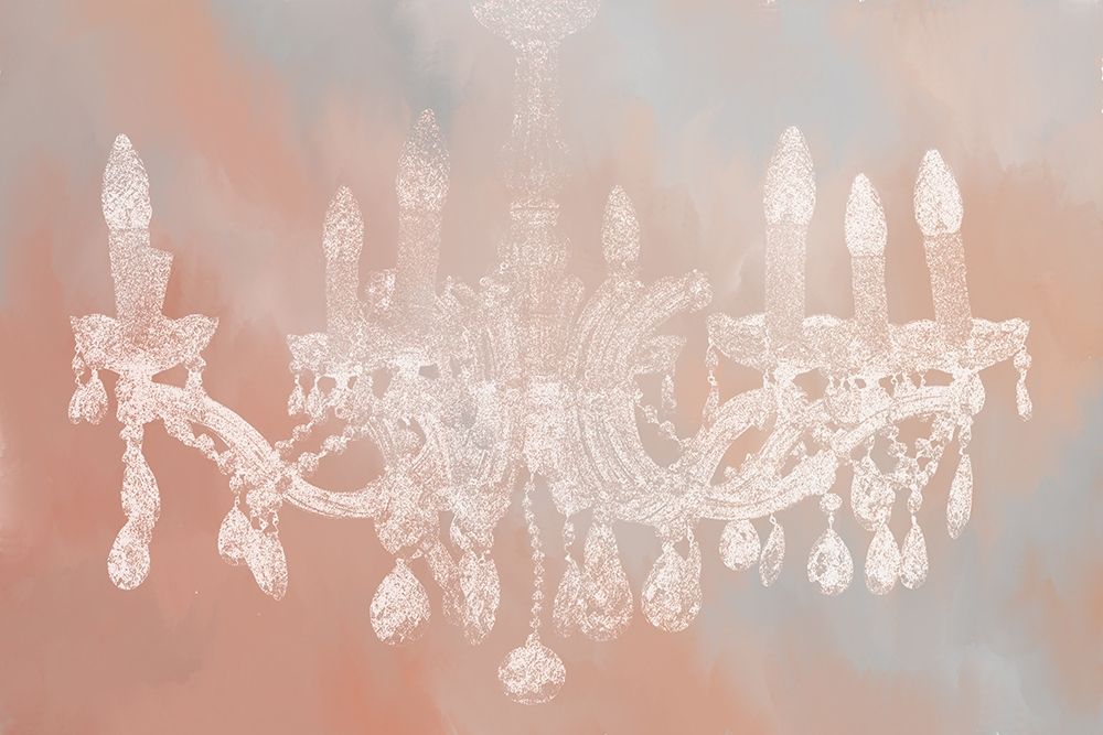 Blush Chandelier art print by Kimberly Allen for $57.95 CAD