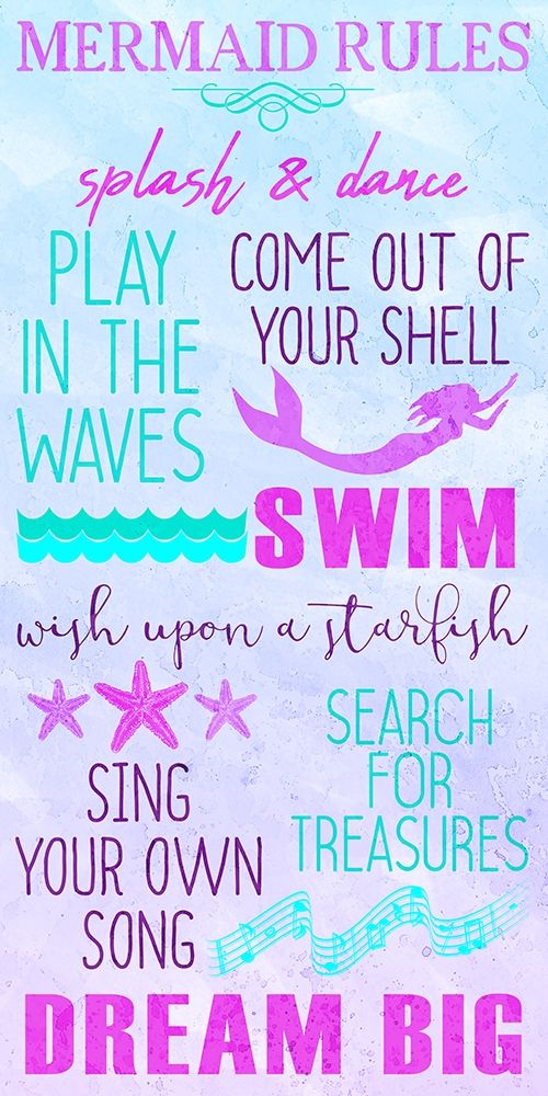 Mermaid Rules Panel art print by Kimberly Allen for $57.95 CAD