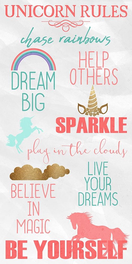 Unicorn Rules Panel art print by Kimberly Allen for $57.95 CAD
