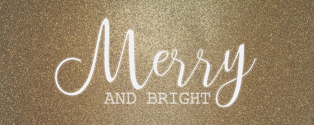 Merry and Bright Gold art print by Kimberly Allen for $57.95 CAD