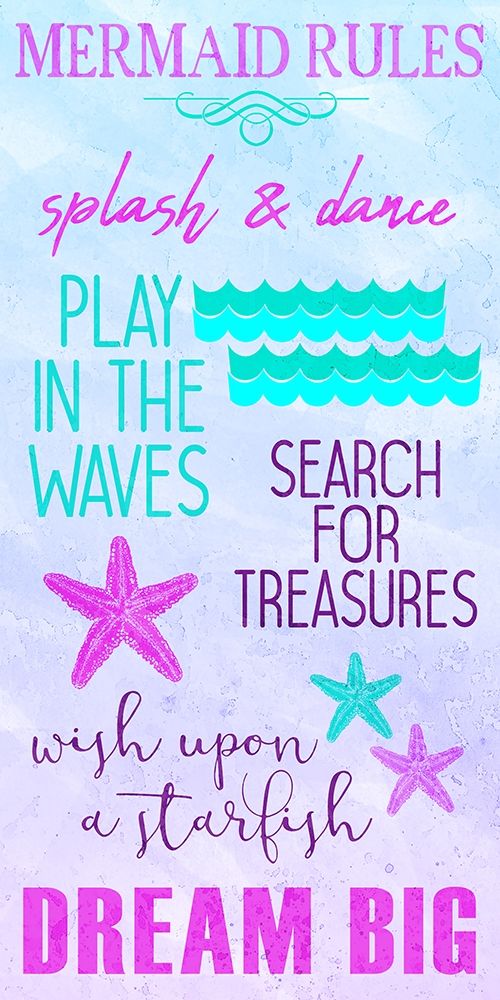 Mermaid Rules 1 art print by Kimberly Allen for $57.95 CAD