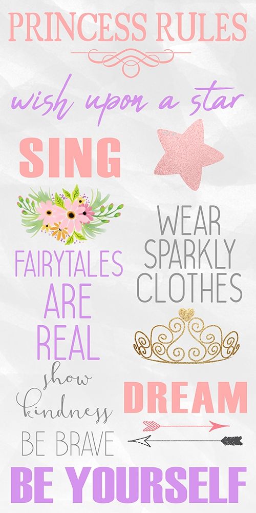 Rules for Princesses 1 art print by Kimberly Allen for $57.95 CAD