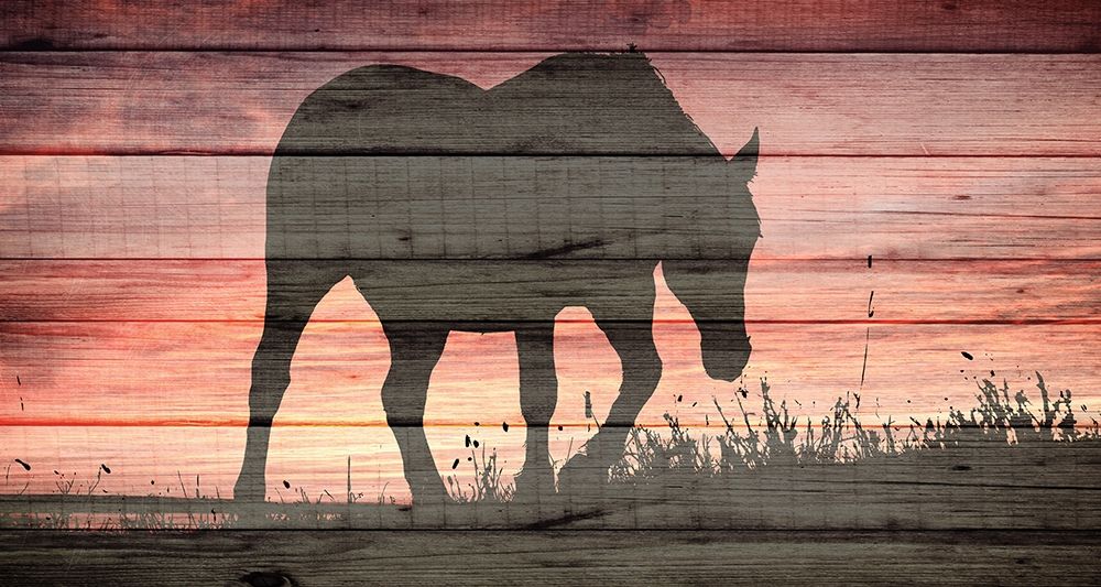 Horse Sunset art print by Kimberly Allen for $57.95 CAD