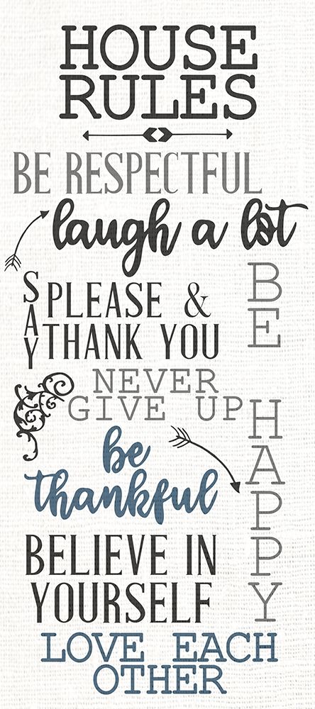 House Rules art print by Kimberly Allen for $57.95 CAD