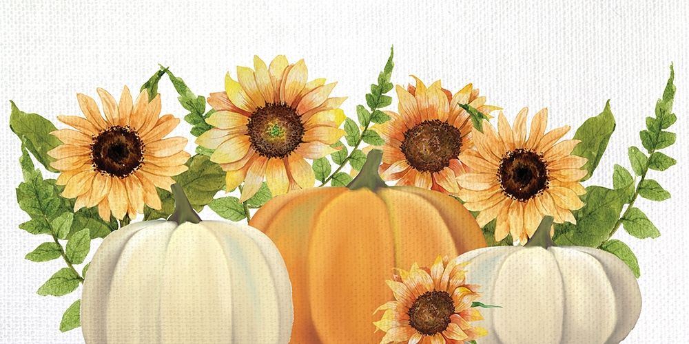 Sunflowers and Pumpkins art print by Kimberly Allen for $57.95 CAD
