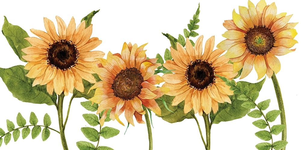 Sunflower Letters v2 art print by Kimberly Allen for $57.95 CAD