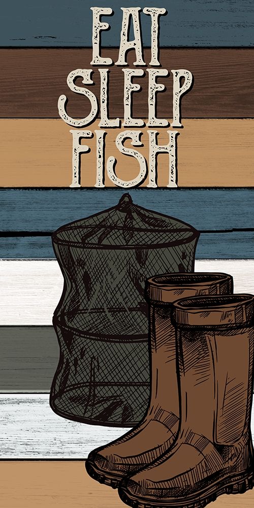 Fishing Panel 3 V2 art print by Kimberly Allen for $57.95 CAD
