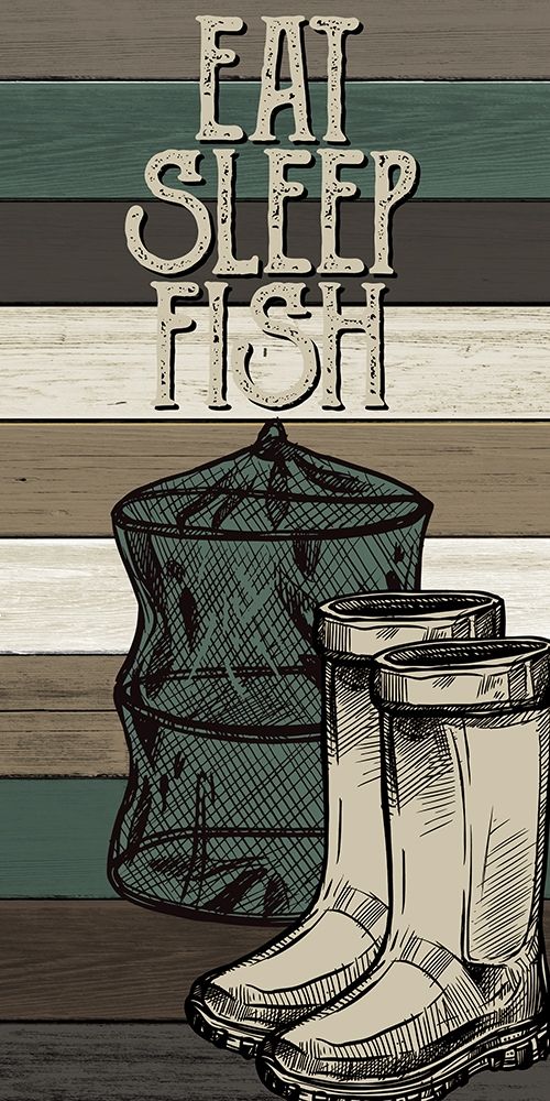 Fishing Panel 3 art print by Kimberly Allen for $57.95 CAD