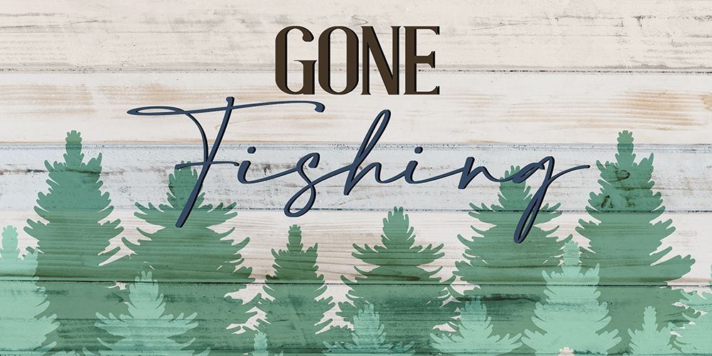 Gone Fishing art print by Kimberly Allen for $57.95 CAD