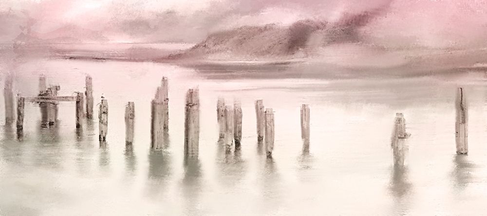 Broken Pier Sunset art print by Kimberly Allen for $57.95 CAD