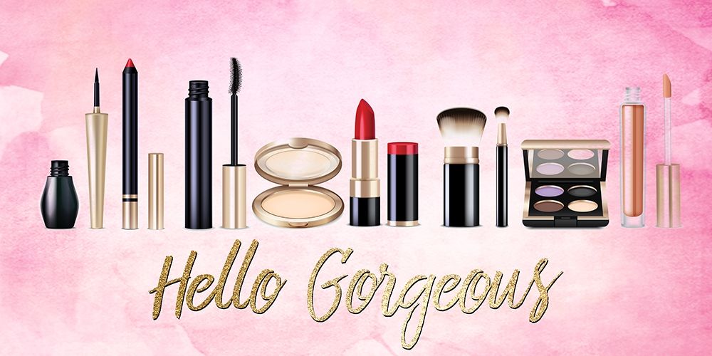 Hello Gorgeous Makeup V2 art print by Kimberly Allen for $57.95 CAD