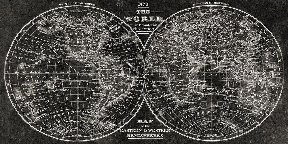 Eastern and Western Hemispheres art print by Kimberly Allen for $57.95 CAD