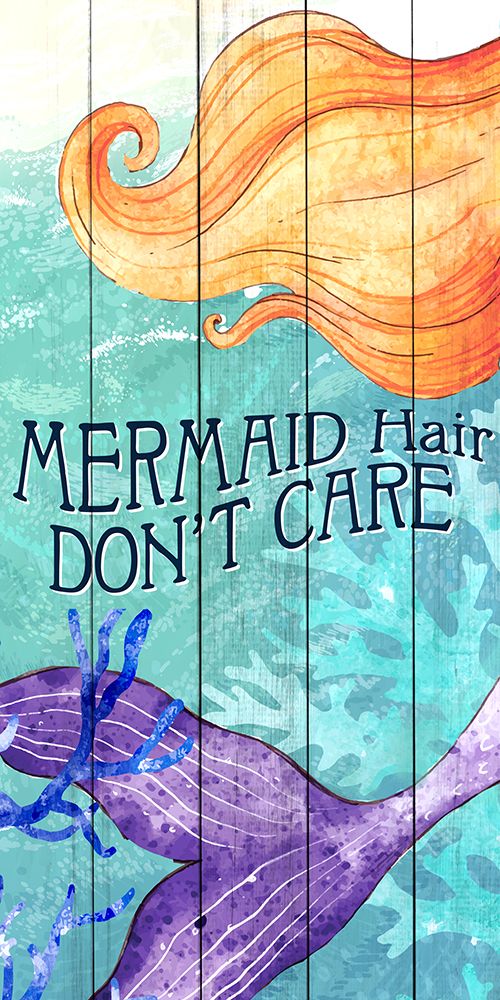 Mermaid Hair Dont Care art print by Kimberly Allen for $57.95 CAD