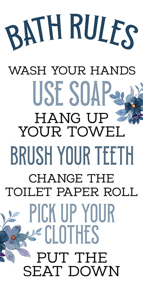 Bath Rules art print by Kimberly Allen for $57.95 CAD