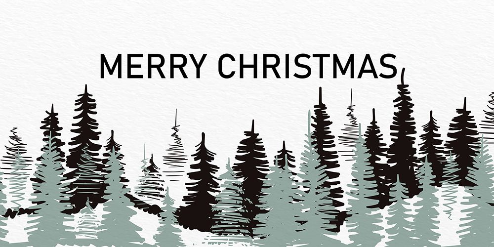 Merry Christmas Trees art print by Kimberly Allen for $57.95 CAD