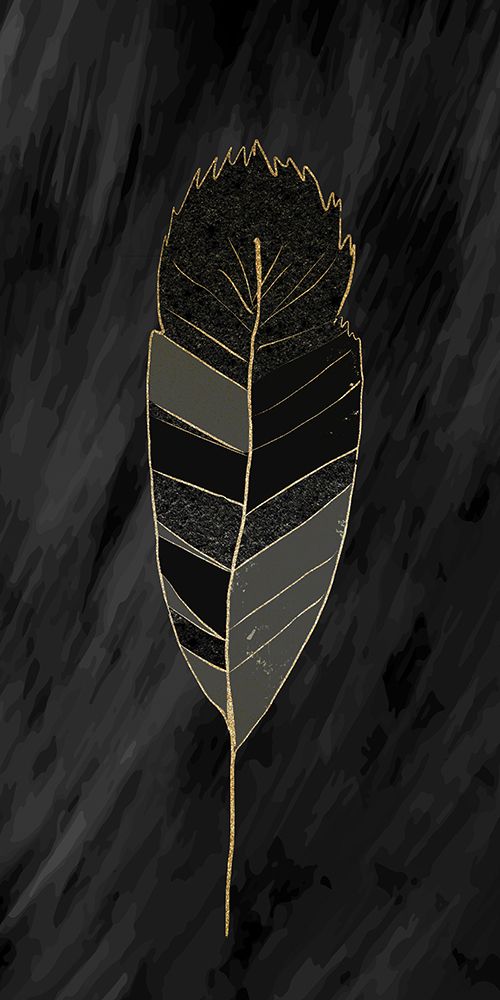 Feather Mood Gold 2 art print by Kimberly Allen for $57.95 CAD