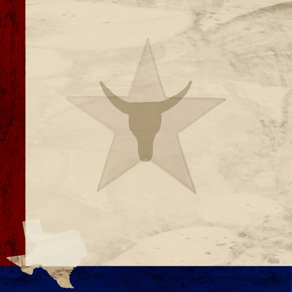 Stars and Longhorns art print by Kimberly Allen for $57.95 CAD