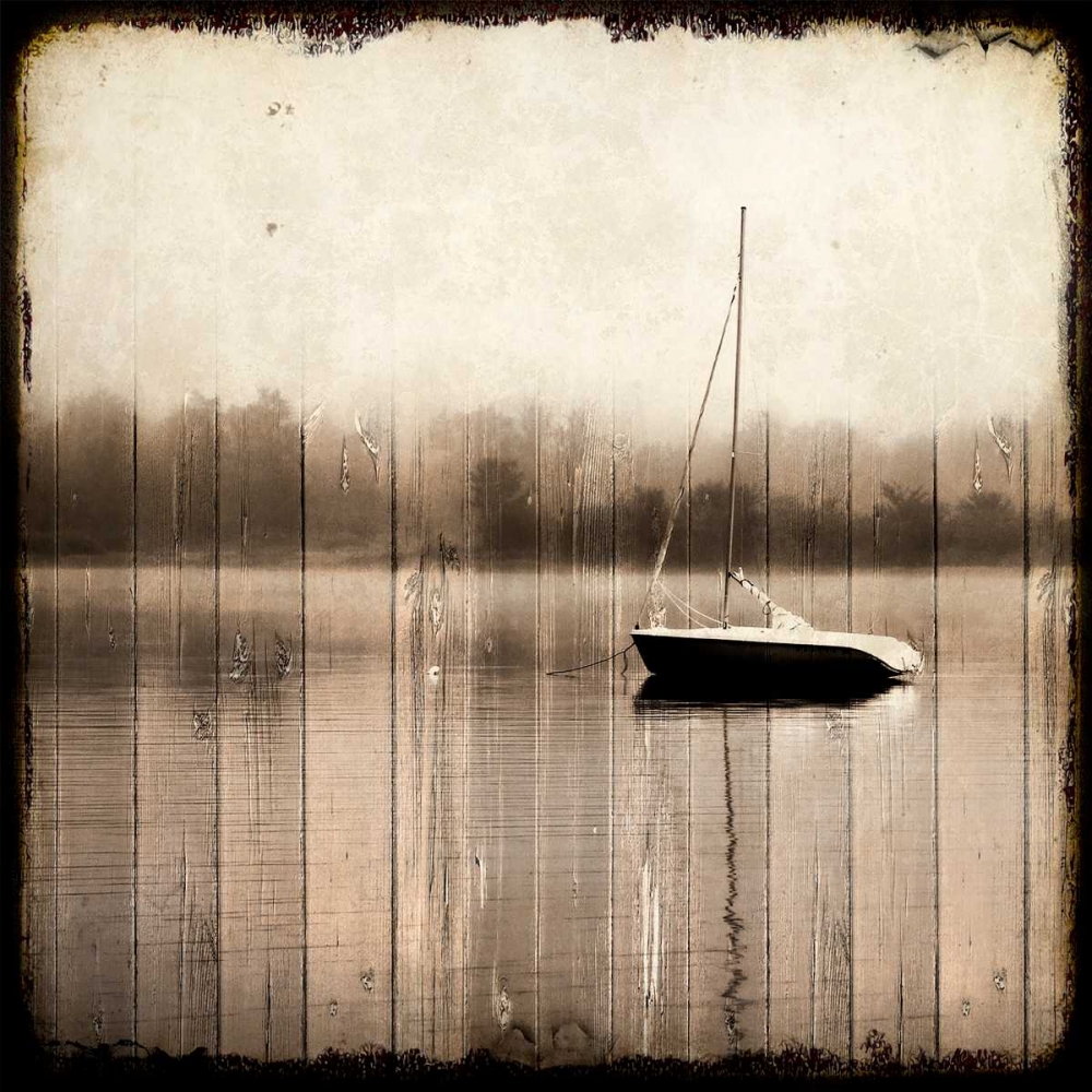 Misty Morning Boat art print by Kimberly Allen for $57.95 CAD