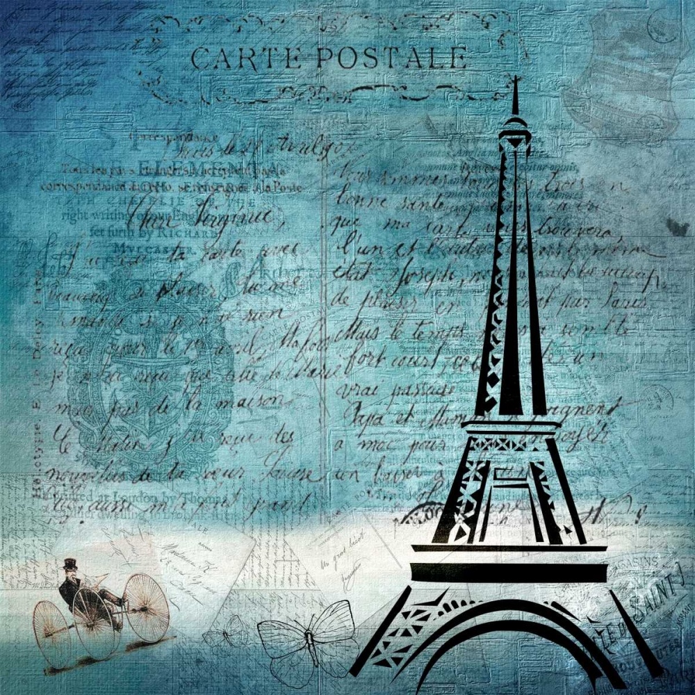 Old Time Paris art print by Kimberly Allen for $57.95 CAD