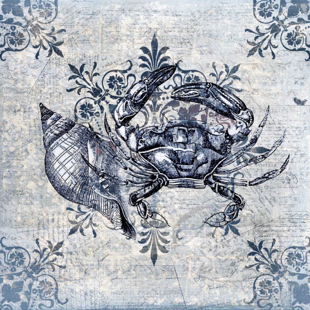 Marine Life Indigo 2 art print by Kimberly Allen for $57.95 CAD