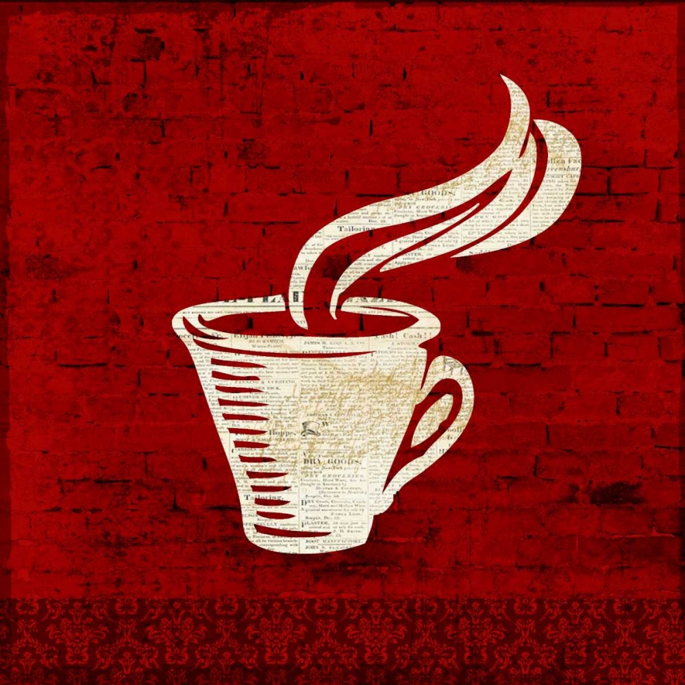 Red Coffee 3 art print by Kimberly Allen for $57.95 CAD