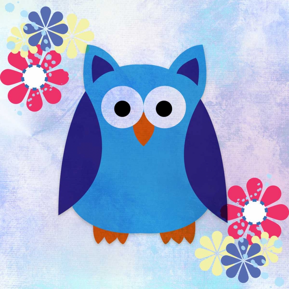 Retro Owl 2 art print by Kimberly Allen for $57.95 CAD