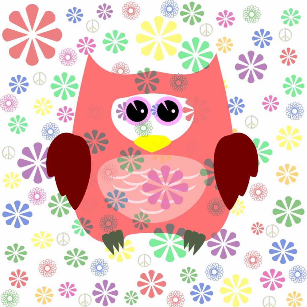 Owls and Flowers art print by Kimberly Allen for $57.95 CAD
