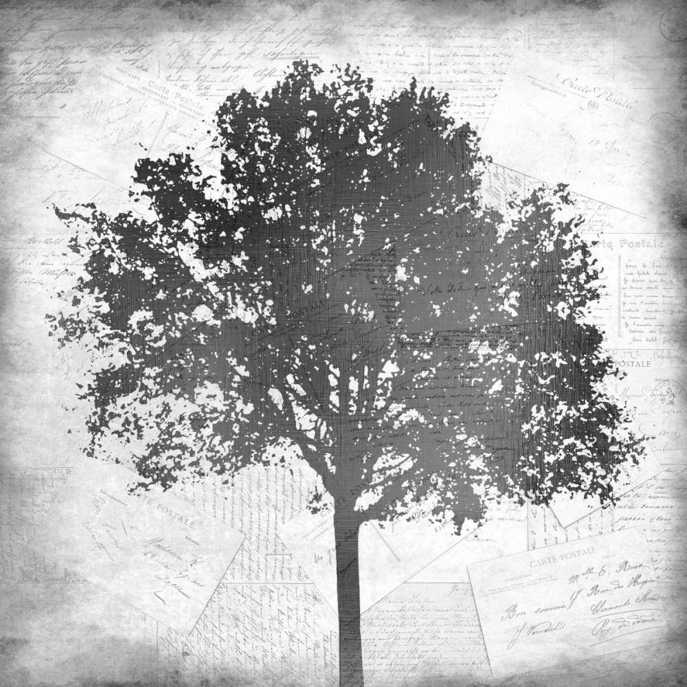 Tree Silhouette Black and White 1 art print by Kimberly Allen for $57.95 CAD
