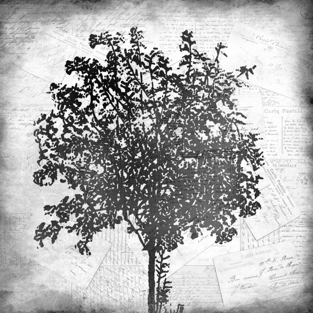 Tree Silhouette Black and White 2 art print by Kimberly Allen for $57.95 CAD