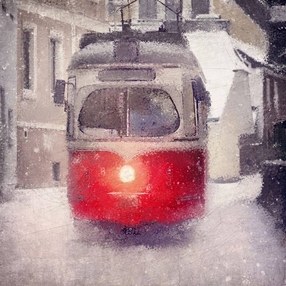 Winter Trolley art print by Kimberly Allen for $57.95 CAD