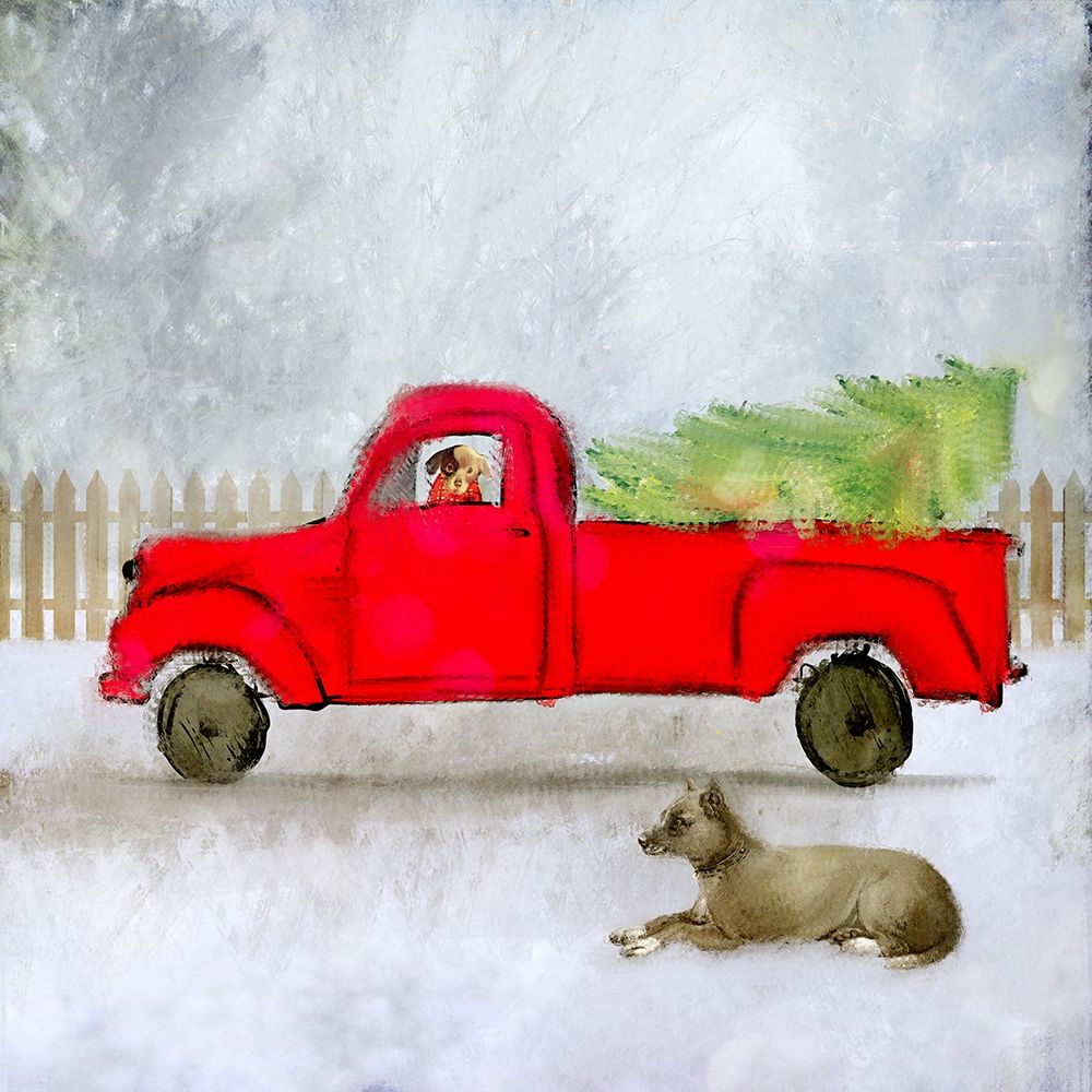 Pup In The Window art print by Kimberly Allen for $57.95 CAD