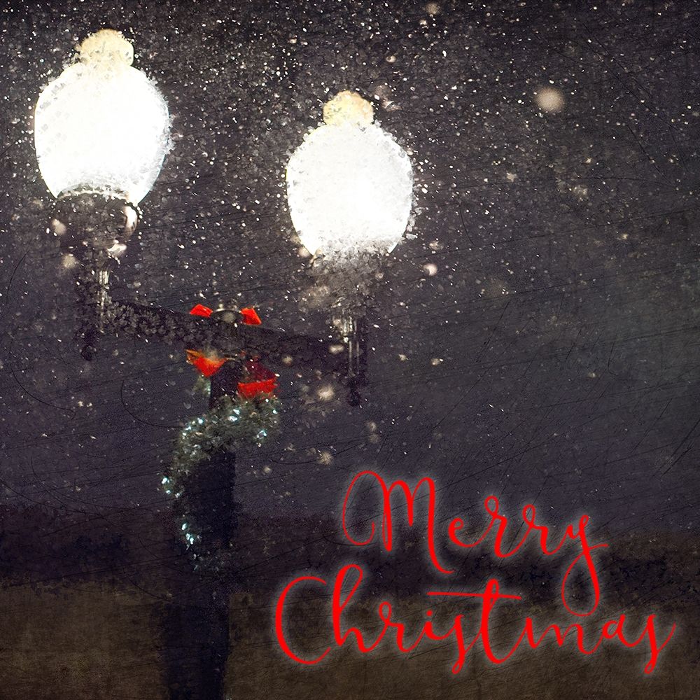 Light Post Christmas art print by Kimberly Allen for $57.95 CAD