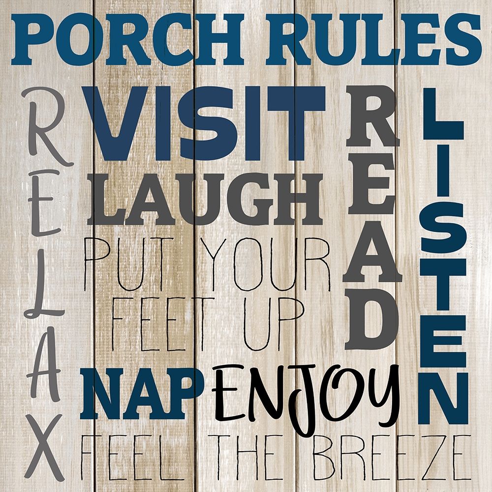 Porch Rules art print by Kimberly Allen for $57.95 CAD