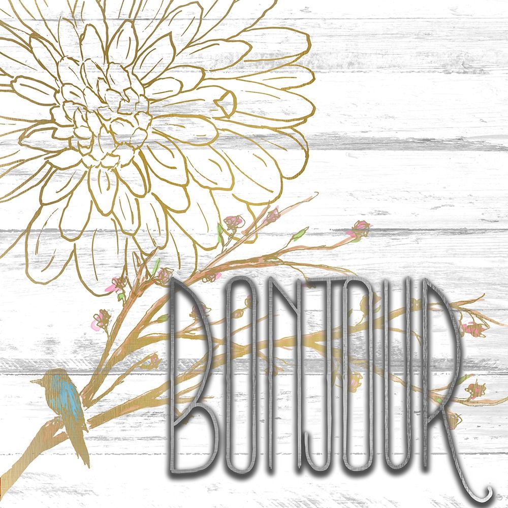 Bonjour art print by Kimberly Allen for $57.95 CAD