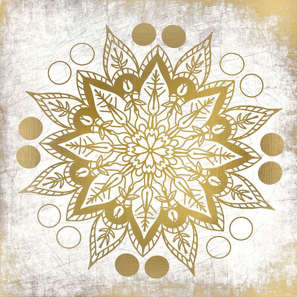 Gold Mandala 3 art print by Kimberly Allen for $57.95 CAD