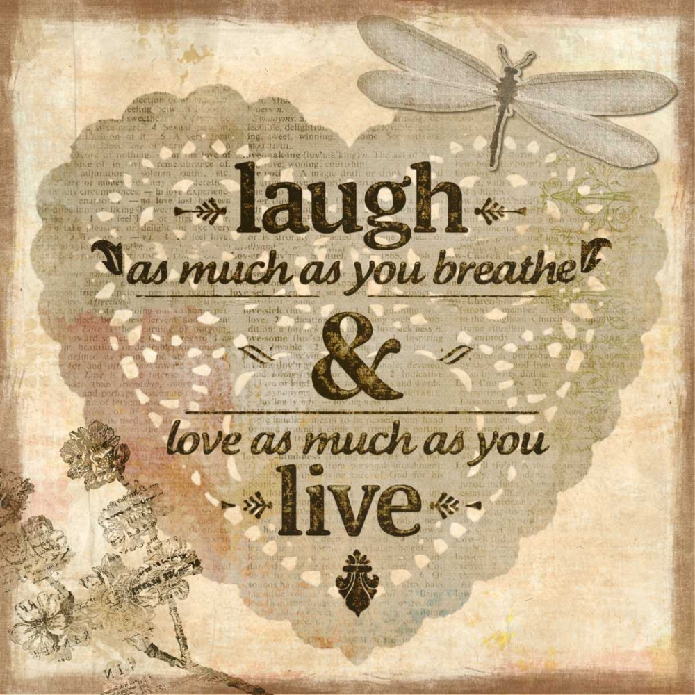 Laugh art print by Kimberly Allen for $57.95 CAD