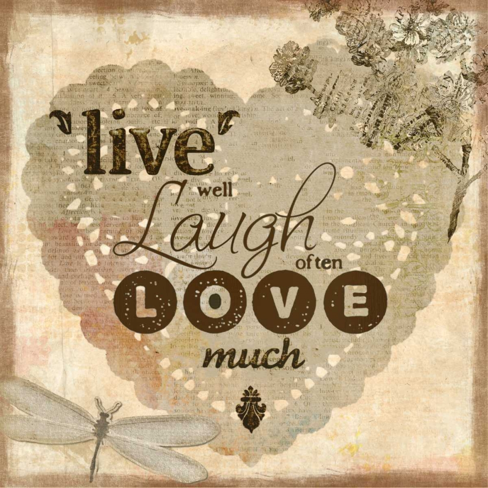 Live Well art print by Kimberly Allen for $57.95 CAD