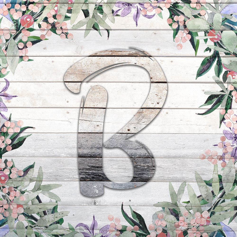B Monogram art print by Kimberly Allen for $57.95 CAD