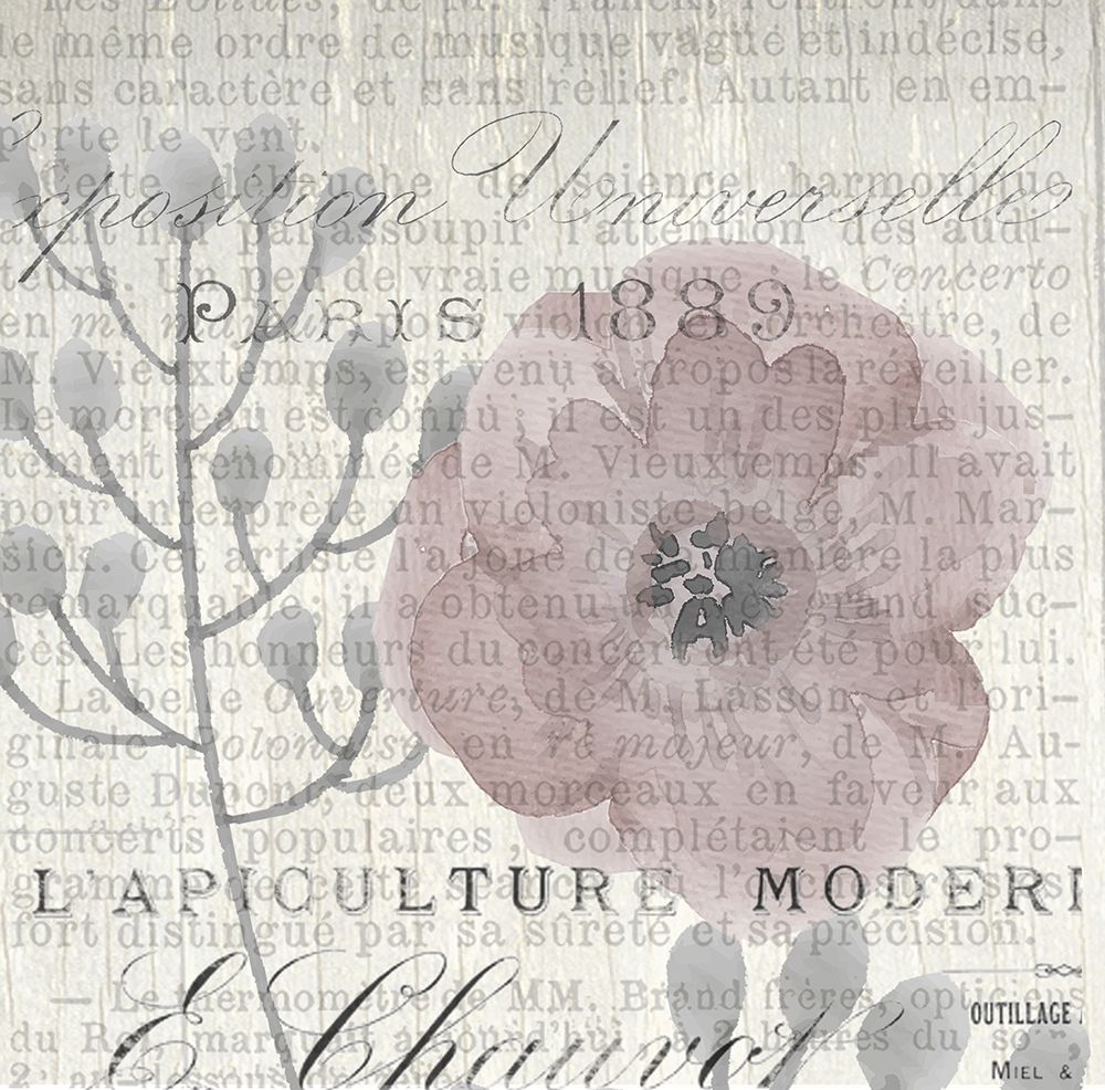 Vintage Floral Panel a art print by Kimberly Allen for $57.95 CAD