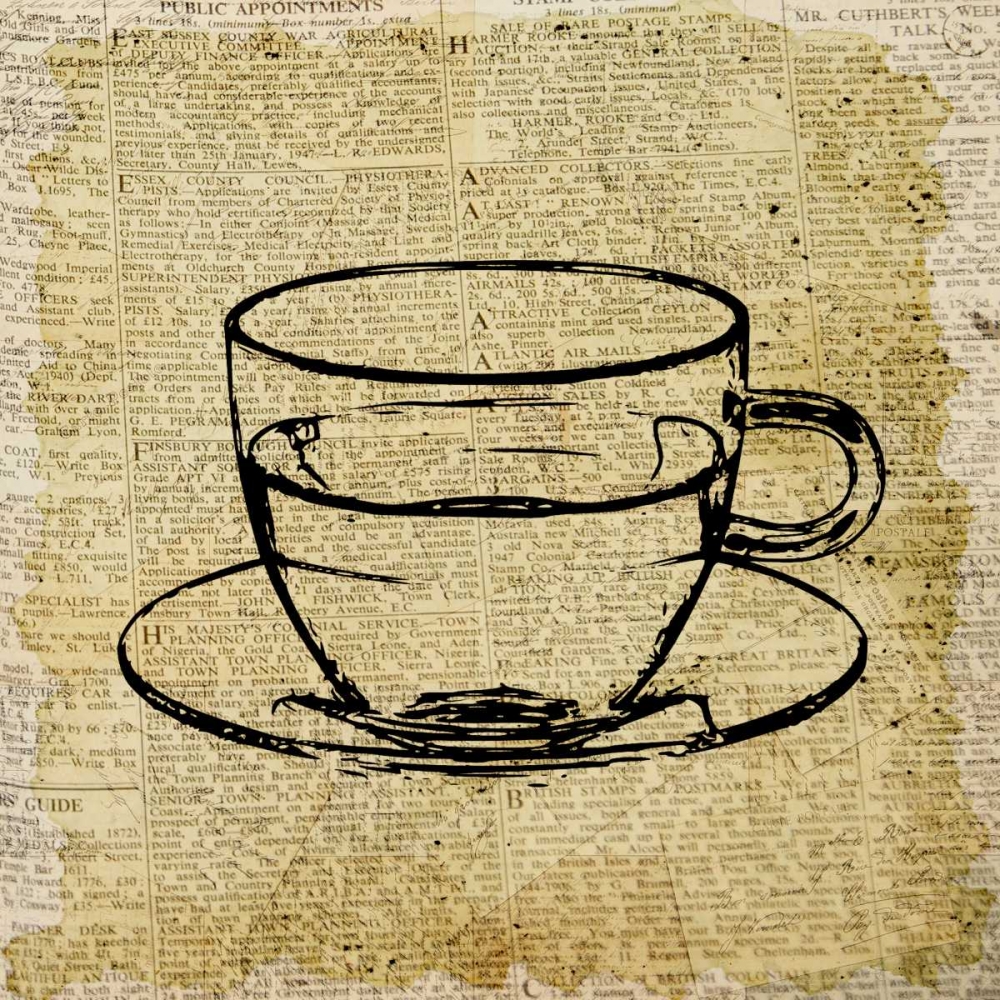 Coffee On Print 2 art print by Kimberly Allen for $57.95 CAD